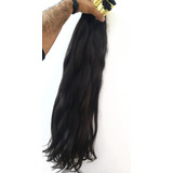 Cabelo Humano Natural Castanho 70 A 75 Cm 400gramas 