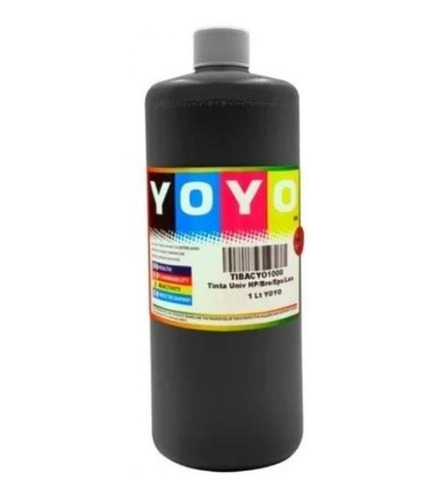 1 Litro Tinta Universal Uso Bro Can Hp Eps Base Agua B C M Y