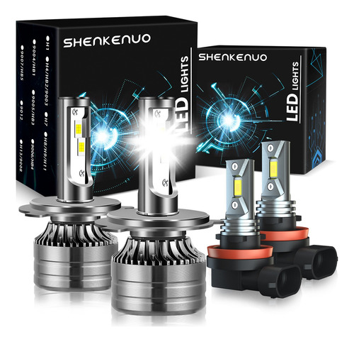 Kit De Faros Auto Delanteros Led 9003 H4 H11 28000lm Canbus