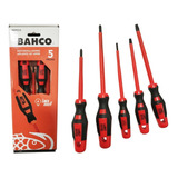 Set Juego Destornilladores Aislados Bahco 5 Piezas 1000 V