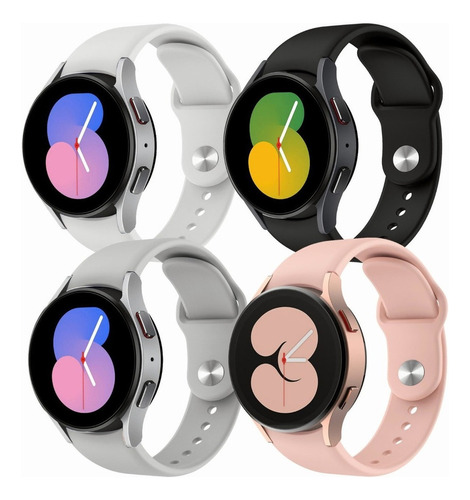 4 Pieza Pulsera Sport Para Samsung Galaxy Watch 5 Pro 4 Gear