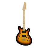 Guitarra Eléctrica Squier By Fender Affinity Series Starcaster De Arce Laminado 3-color Sunburst Poliuretano Brillante Con Diapasón De Arce