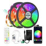 Jpd Fita De Led Rgb 5050 20m Colorida Wi-fi Com Fonte