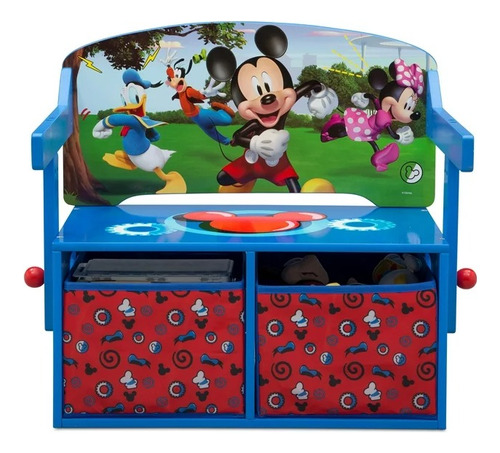 Banca Mesabanco Organizador Mesa 2 En 1 Mickey Mouse Niños