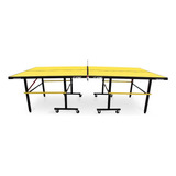 Mesa De Ping Pong Larca Xtt Street Fabricada En Mdf Color Amarillo