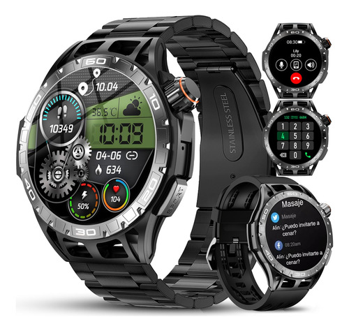 Smartwatch Hombre Deportivo Impermeable Bt Llamada Amoled