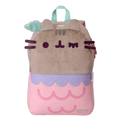Mochila Pusheen Sirena Ed. Goma Para Laptop, Niña Color Rosa Diseño de la tela Liso | Meses sin interés