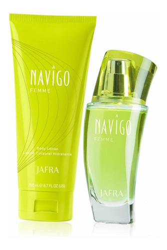 Set De Perfume Y Loción Corporal Navigo Femme Jafra