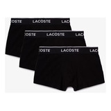 Pack De 3 Boxers Lacoste Negro En Algodón Hombre 5h9681-23