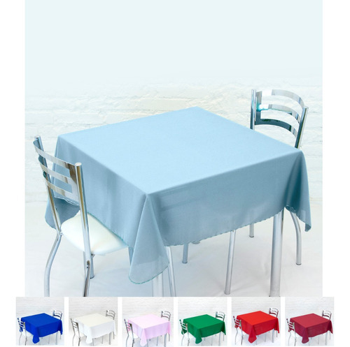 10 Toalha De Mesa Lisa 4 Cadeira Cozzilar Buffet Festa Casamento Kit Cor Azul Bebê