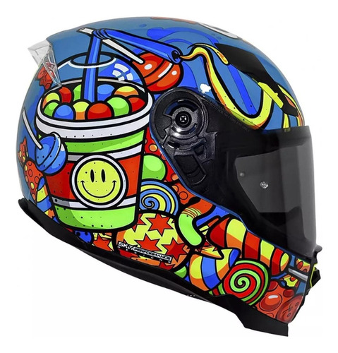 Casco Cerrado Integral Shaft Sh562 Para Motociclista