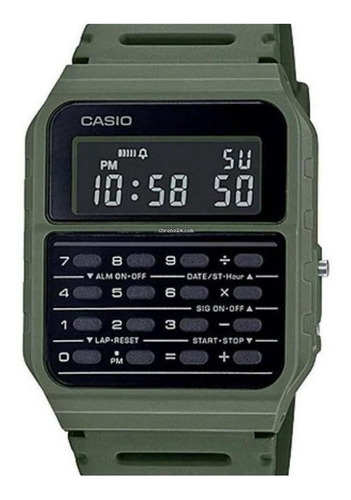 Relógio Casio Unissex Calculadora Data Bank Ca-53wf-3bdf