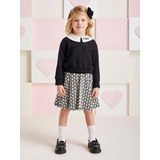 Conjunto Infantil Jacquard Corações Momi