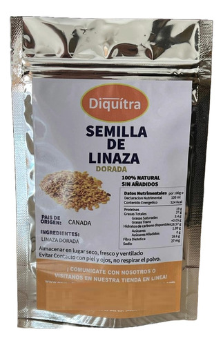 Semilla De Linaza Dorada Entera 100 Gramos