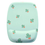 Mousepad Ergonomico Cactos Verdes Kawaii