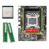 Kit Combinado De Placa Base Qiyida X79, Cpu E5 2620v2 Y 2 Ki