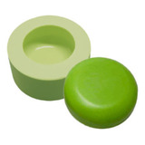 Forma Silicone Molde Vela Biscuit Sabonete Redondo Bojudo