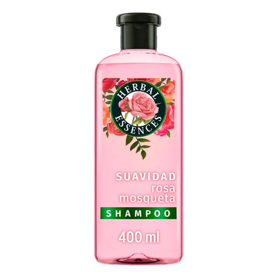 Shampoo Suavidad Rosa Mosqueta Herbal Essences para más brillo y suavidad 400 ml | MercadoLibre