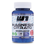 Magnesio Citrato 120 Capsulas - Winkler Nutrition Sabor Sin Sabor