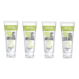 Kit Clearskin 3 Sabonete Liquido  Limpeza + Esfoliante Acne