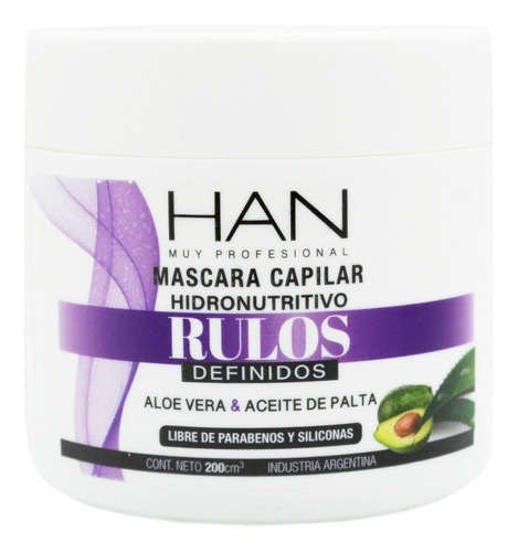 Han Rulos Definidos Máscara Nutritiva Brillo Cabello 200ml