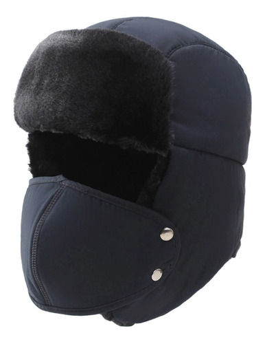 Gorro Térmico Lona Con Mascarilla Unisex Invierno Mod. Squad