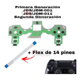 Cable Flex Control Ps4 De 14 Pines + Membrana Jdm Jds 001