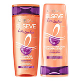  Kit Shampoo E Condicionador Elseve Liso Intenso 200ml