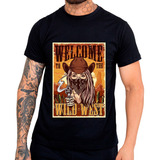 Camisa Tshirt Slim Western Pistoleira Agro Wild West Country