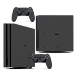 Skin Ps4 Pro Compatível Playstation Fibra Transparente