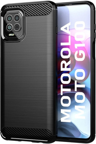 Funda Tpu Carbono Compatible Con Motorola Moto G100