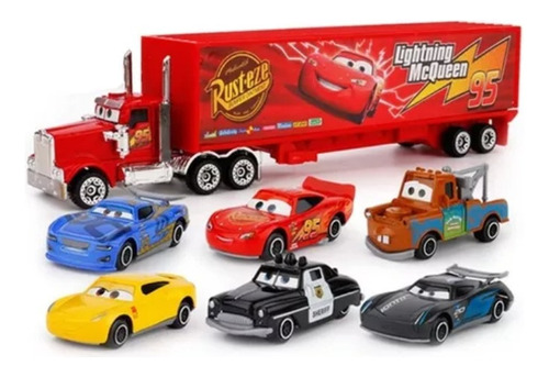 Kit 7 Cars - Película Cars 3 - Rayo Mcqueen