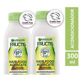 Garnier Fructishair Food Aguacate Nutricion Acon 300ml Kitx2