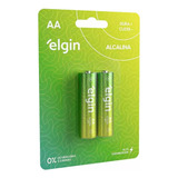 Pilhas Elgin Alcalinas Aa 20 Cartelas C/2 Unidades