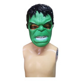 Mascara Plástico Dura Hulk Para Niño Color Verde