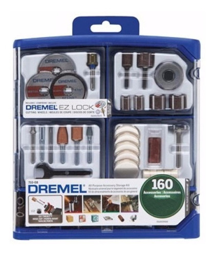 Kit Set 160 Accesorios Dremel 710 Rw Mini Torno Ez Lock