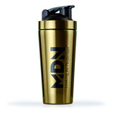 Vaso Shaker Aluminio Dorado Mdn Sports Mezclador Proteínas