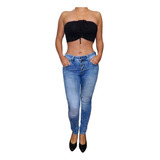 Blusa Corta Crop Top Cordón Ajustable Strapless Moda Croptop