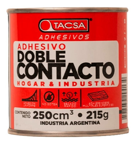 Adhesivo Doble Contacto Tacsa Lata X 250cc