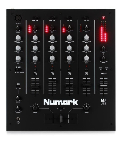 Mixer Numark M6 Usb 4 Canais M6usb Promoção 