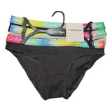 Pack 3 Calzones Bikinis Multicolor Original Calvin Klein