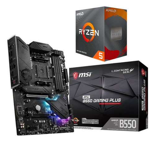 Kit Gamer Amd Ryzen 5 5600x + Msi Mpg B550 Gaming Plus