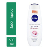 Jabón Líquido Corporal Nivea Care And Diamond Hidratante 500ml