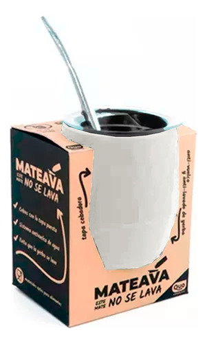 Mate Termico Bombilla Tapa Antivuelco No Se Lava Mateava