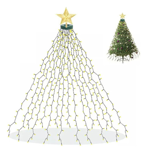 Luces Led Garland 400 De 2 M Para Árbol De Navidad Con Estre