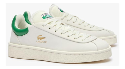 Tênis Em Couro Lacoste Feminino Baseshot Premium