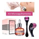 Kit Microagulhamento Dermaroller + Sérum Rosa Mosqueta