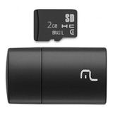 Kit Leitor Usb E Cartão De Memória Micro Sd 2gb Multilaser