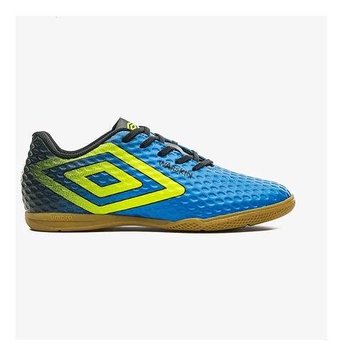 Chuteira Umbro Warskin Jr Futsal 1211776 Azul Verde Original