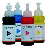 Kit 4 Refil T664 Ares Compatível Para Epson L375 L395 L396